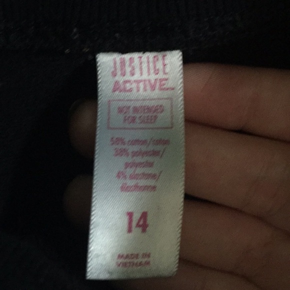 Leggings/sweatpants black with words on it - Picture 3 of 4